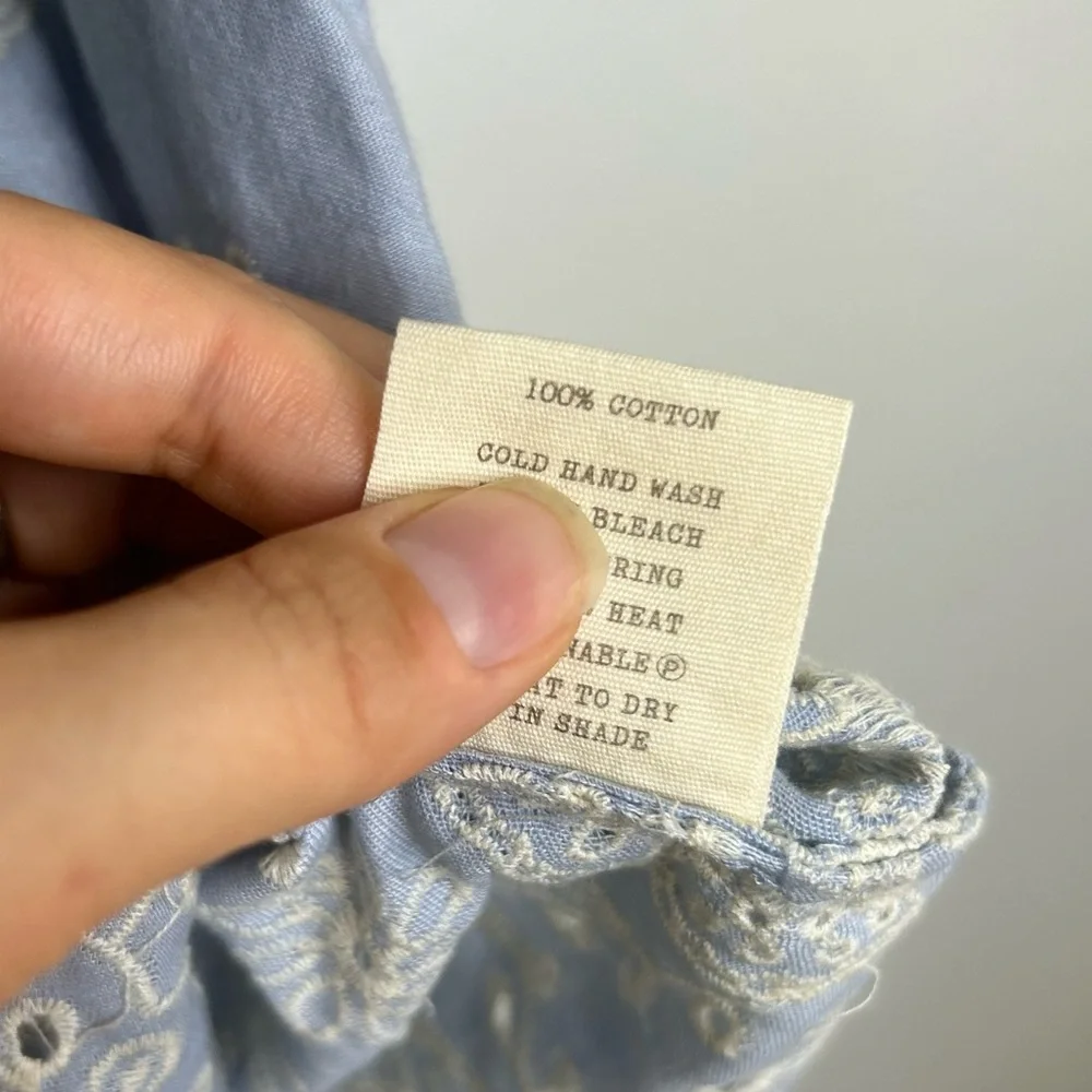 Spell & The Gypsy Casablanca Chambray Embriodered Romper Size Extra Small - Picture 13 of 14